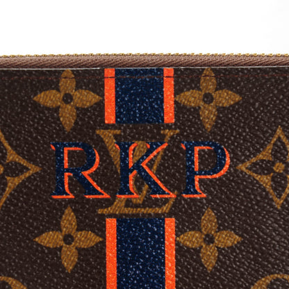 Louis Vuitton Monogram My LV Heritage Zippy Wallet Blue Marine Orange 13 of 14