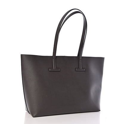 Tom Ford Grained Calfskin Small T Tote Grey 3 of 12