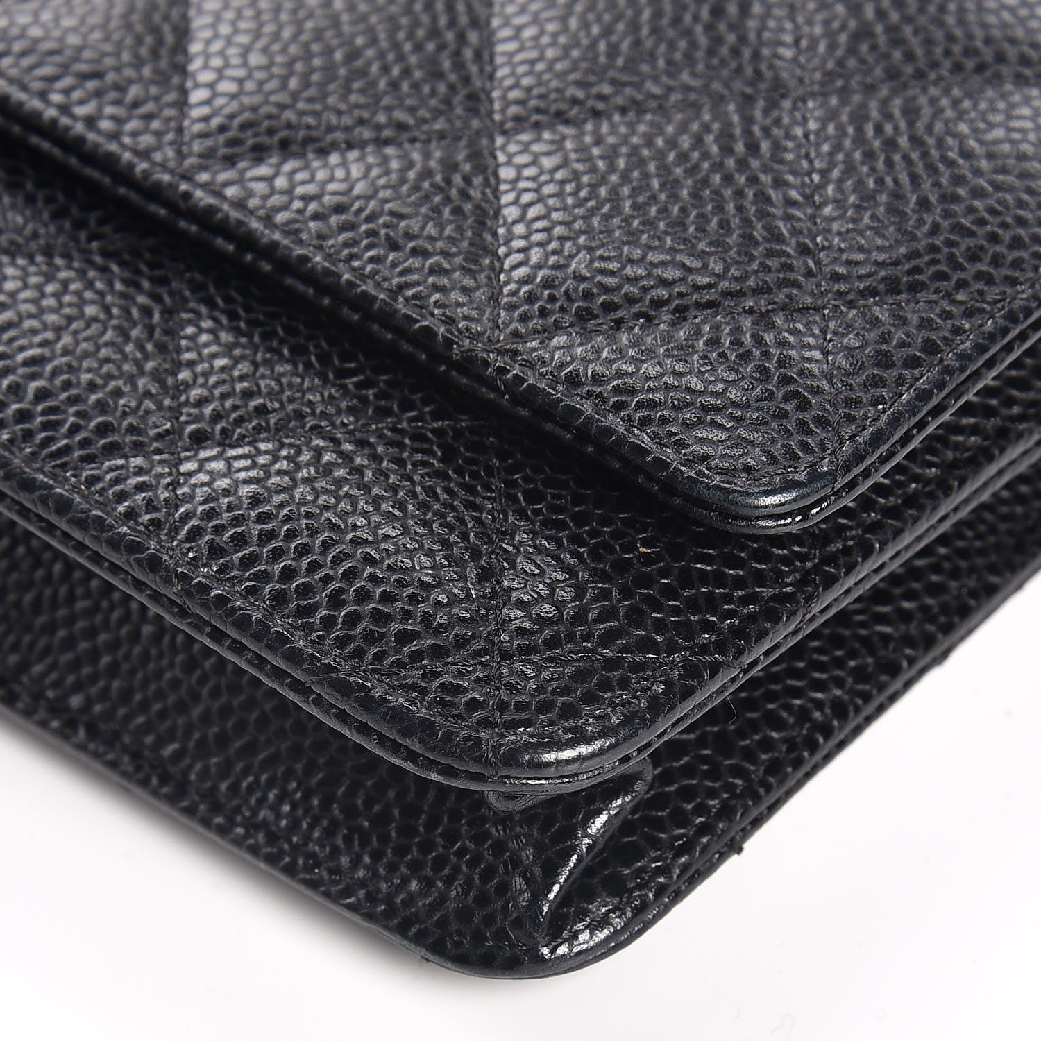 Chanel Caviar Quilted Wallet On Chain WOC Black 10 of 11