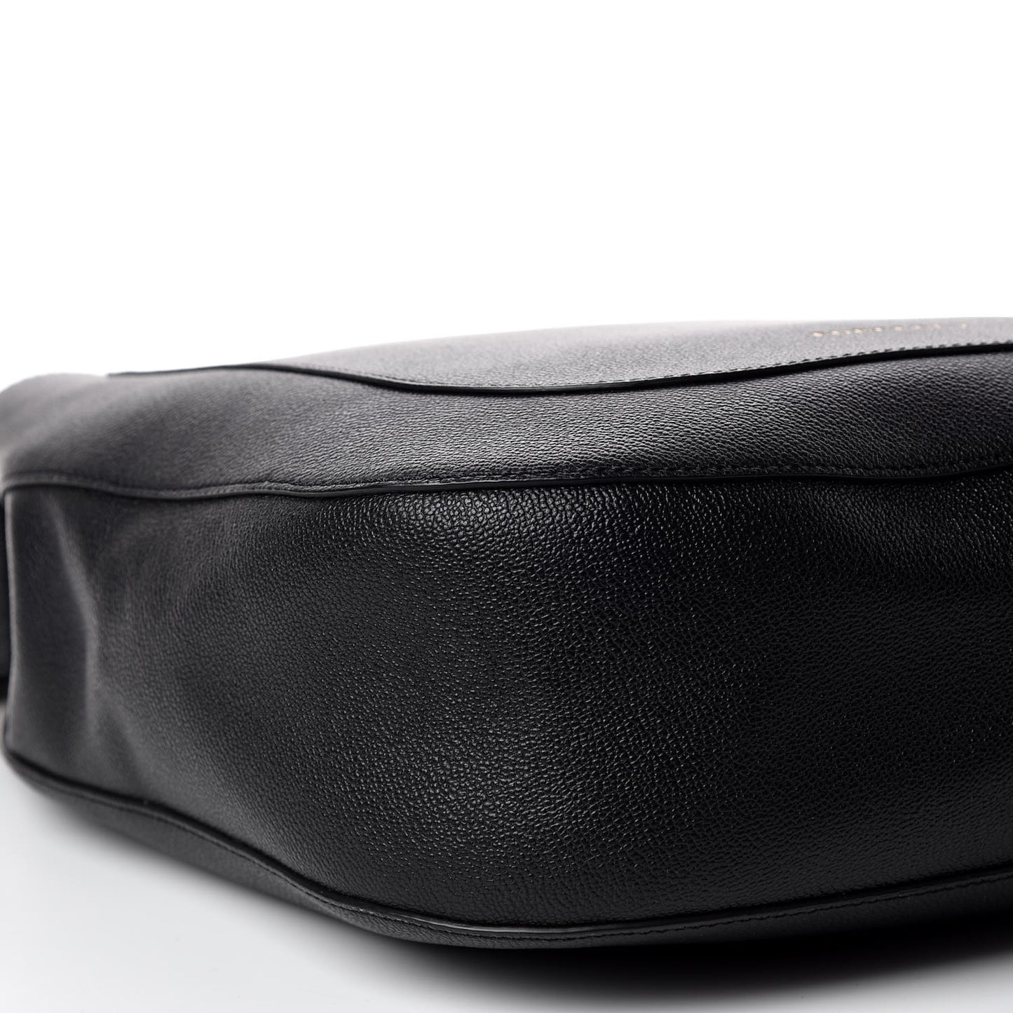 Soft Grainy Calfskin Studded Small Elmstone Hobo Black