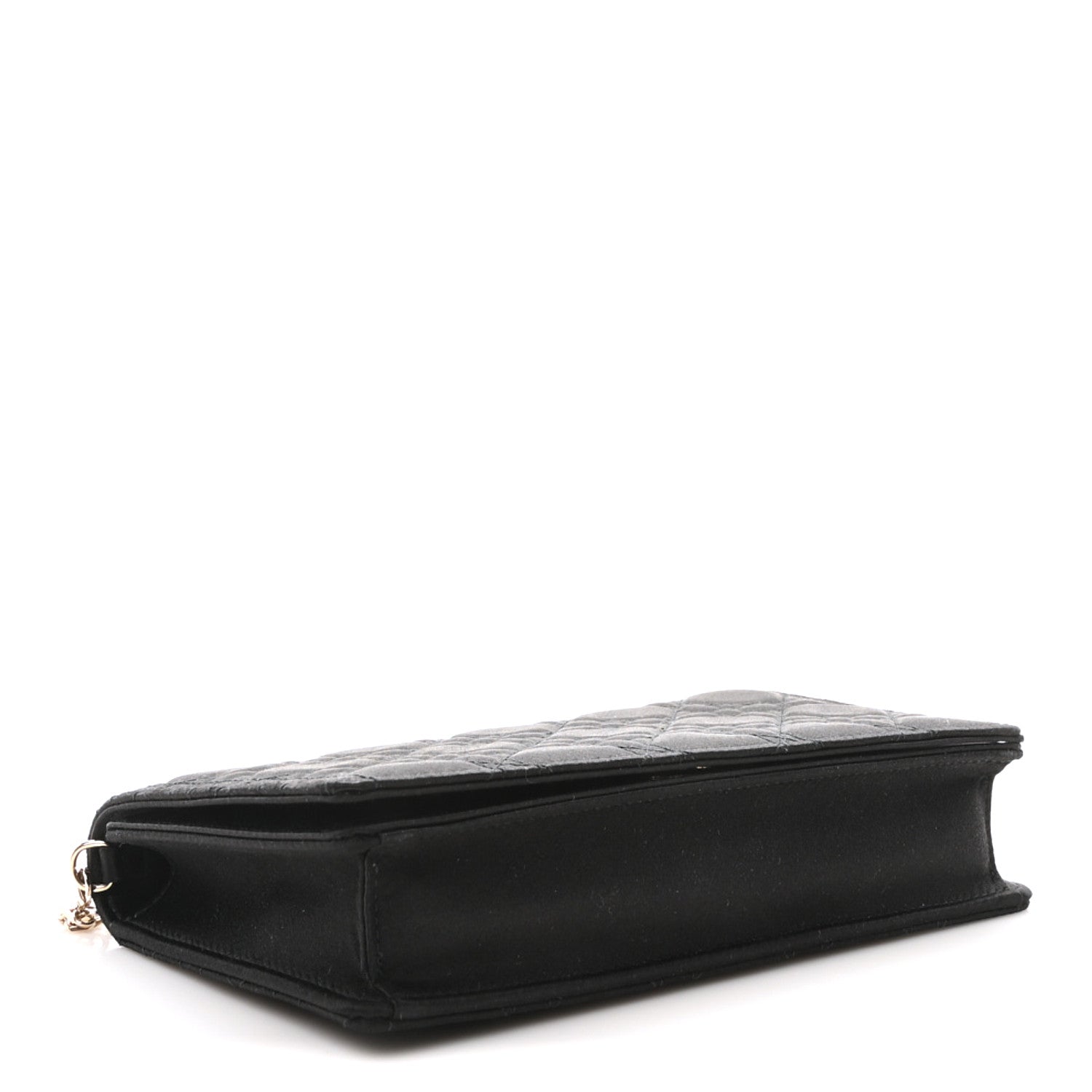 Christian Dior Satin Cannage Lady Dior Convertible Clutch Black 4 of 10