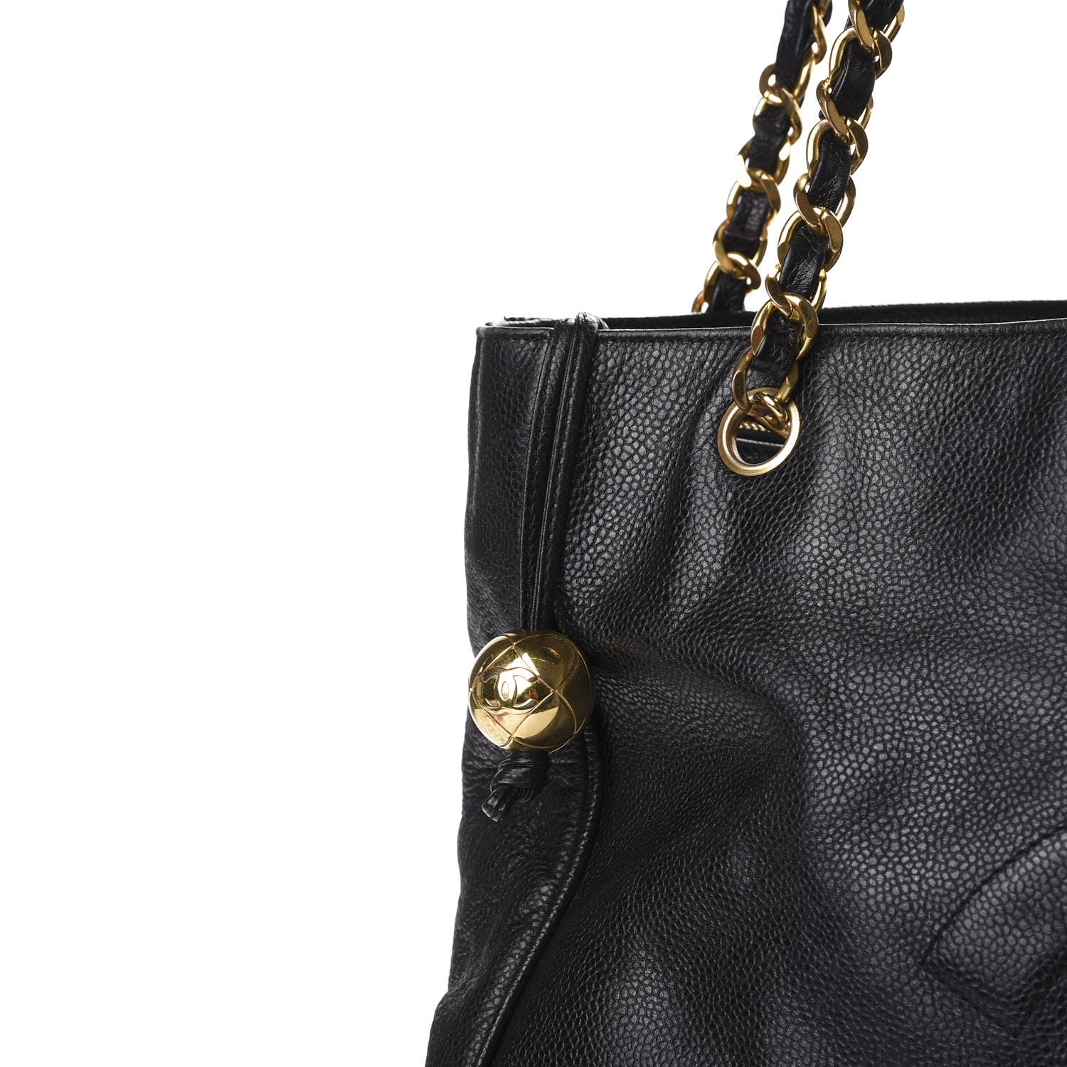 Chanel Caviar Large CC Shoulder Bag Black 13 of 13