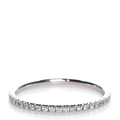 Tiffany 18K White Gold Diamond Metro Ring 7.5 1 of 7