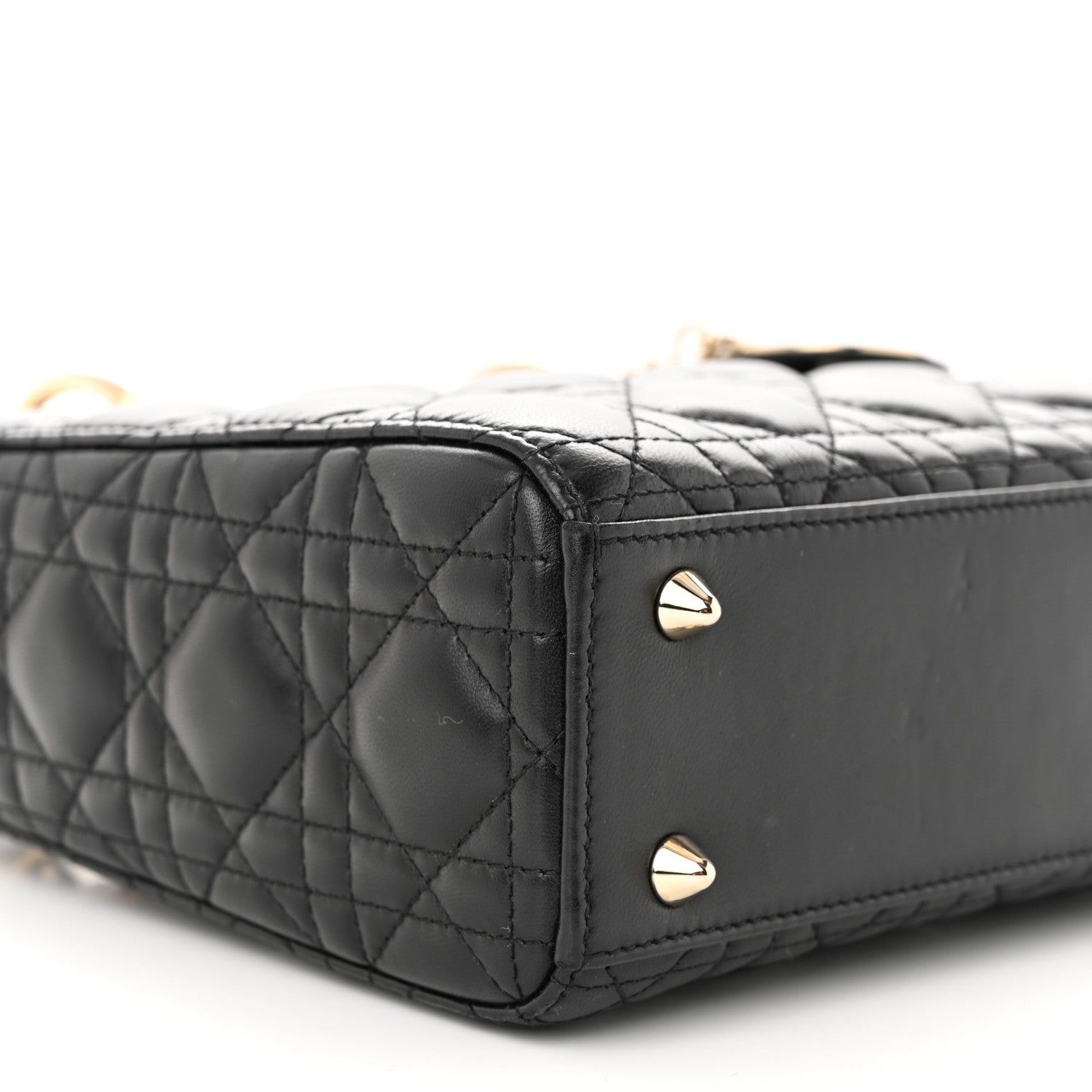 Christian Dior Lambskin Cannage Small My ABCDior Lady Dior Black 9 of 12