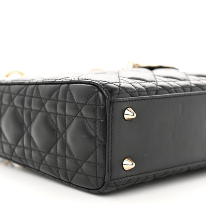 Christian Dior Lambskin Cannage Small My ABCDior Lady Dior Black 9 of 12