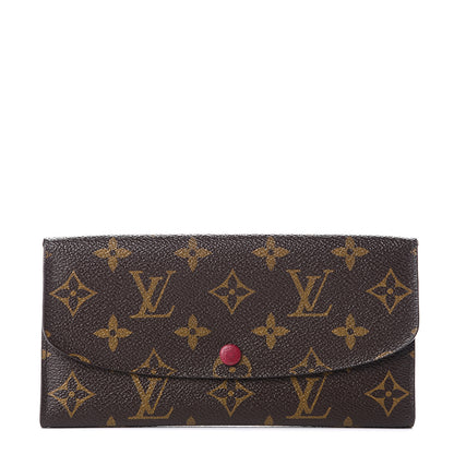 Louis Vuitton Monogram Emilie Wallet Fuchsia 1 of 9
