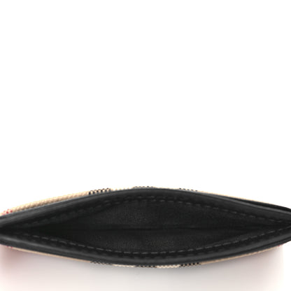 Burberry Calfskin Vintage Check Card Holder Black 5 of 8