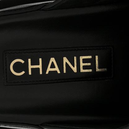 Chanel Lambskin Quilted CC Turnlock Mules 38.5 Black 7 of 10