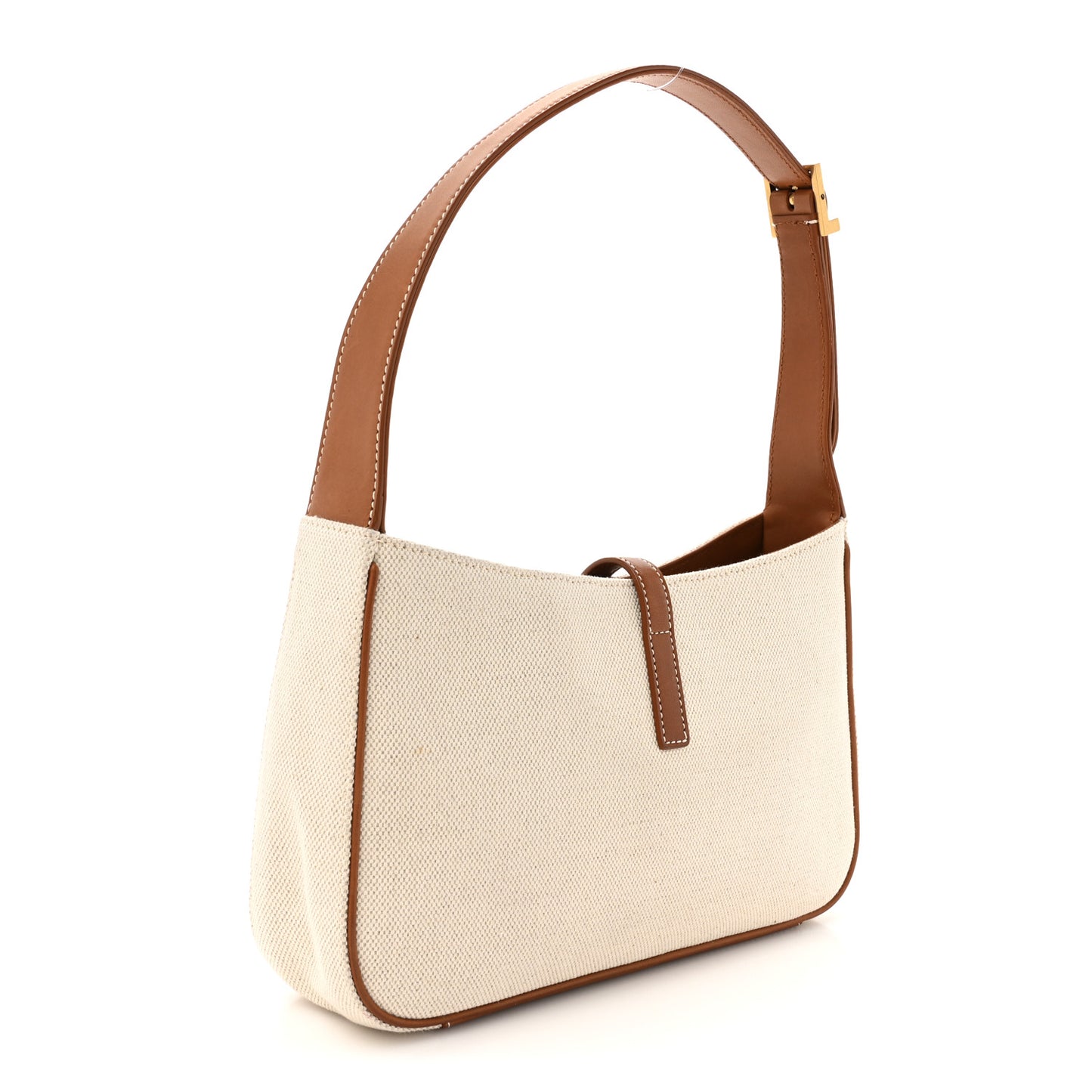 Smooth Calfskin Canvas Le 5 A 7 Hobo Natural Beige Brick