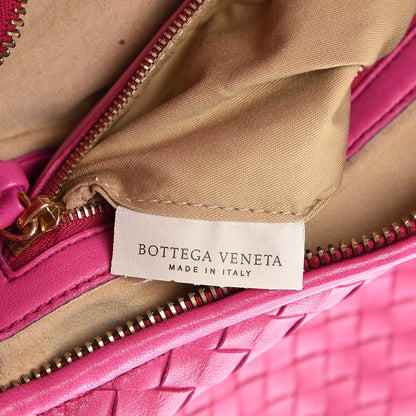 Bottega Veneta Nappa Intrecciato Medium Veneta Hobo Fuchsia 6 of 7