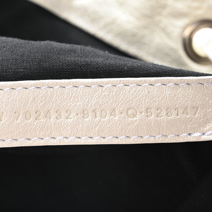 Balenciaga Agneau Arena Small Le Cagole Bucket Bag Optic White 8 of 11