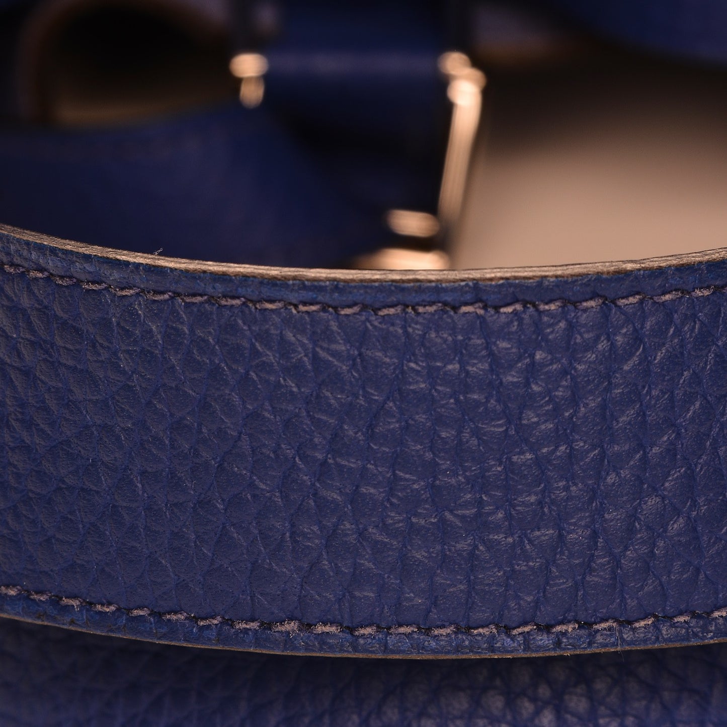 Taurillon Clemence Picotin Lock 26 GM Bleu Electrique