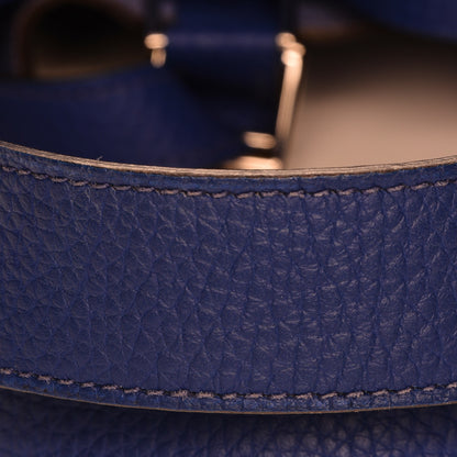 Hermes Taurillon Clemence Picotin Lock 26 GM Bleu Electrique 17 of 17