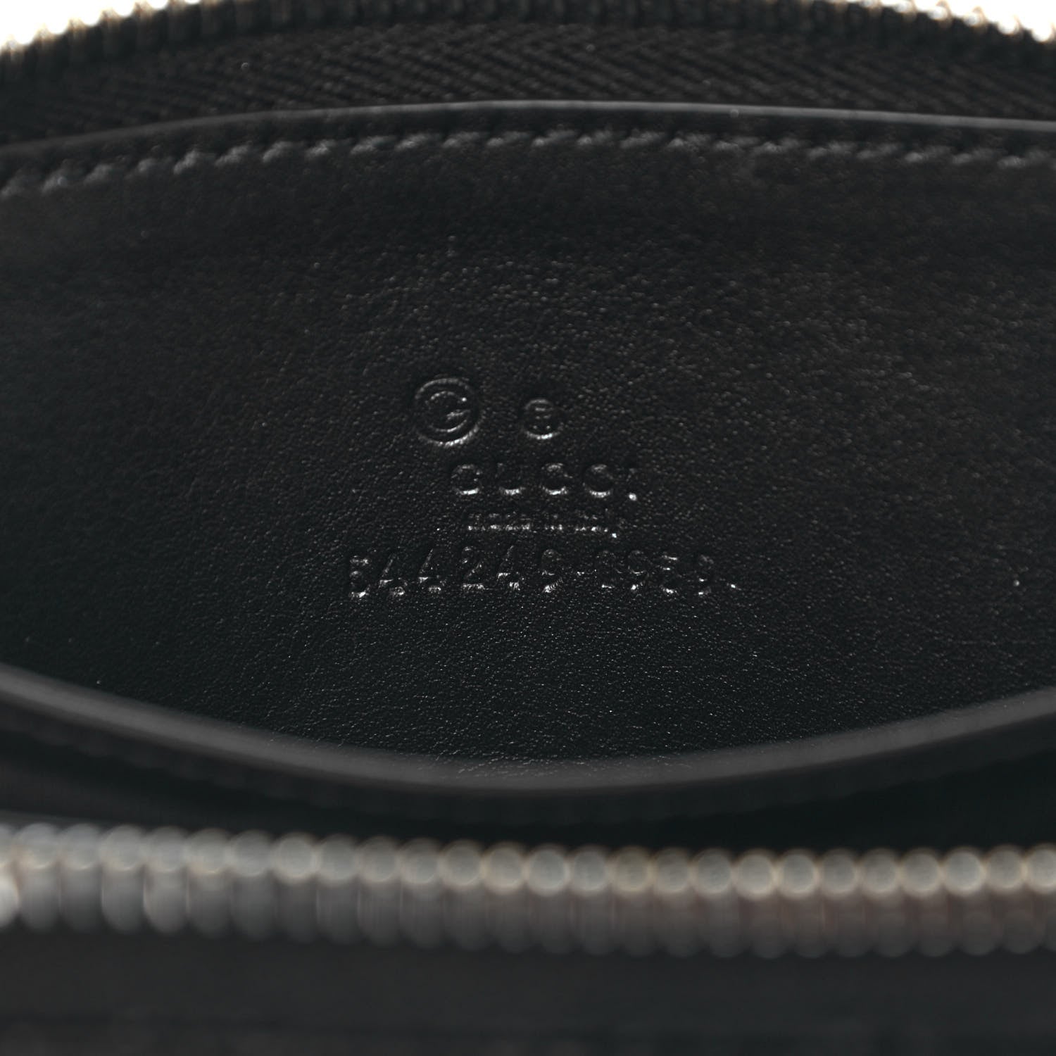 Gucci Microguccissima Zip Around Card Case Black 6 of 8