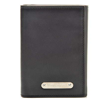 Saint Laurent Smooth Calfskin Compact Wallet Black 1 of 10