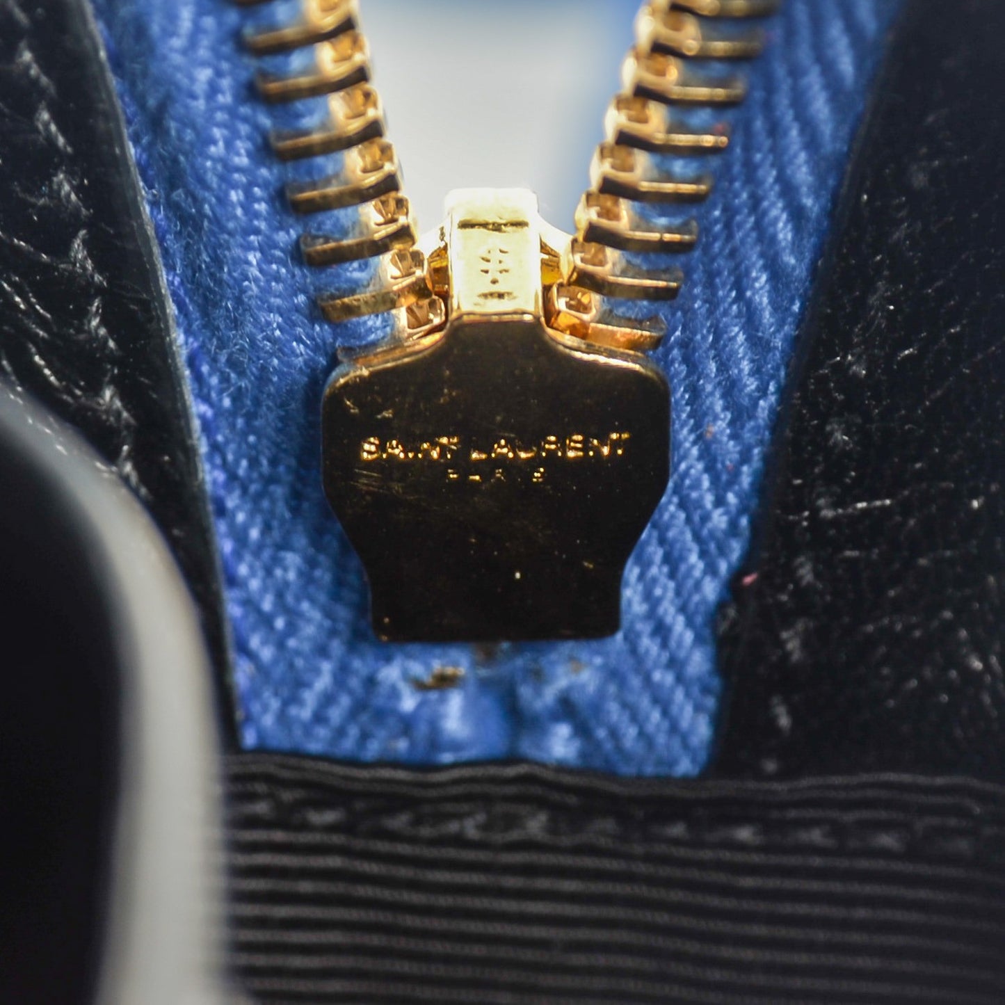 Lambskin Chevron Small Classic Monogram Camera Bag Blue Majorelle