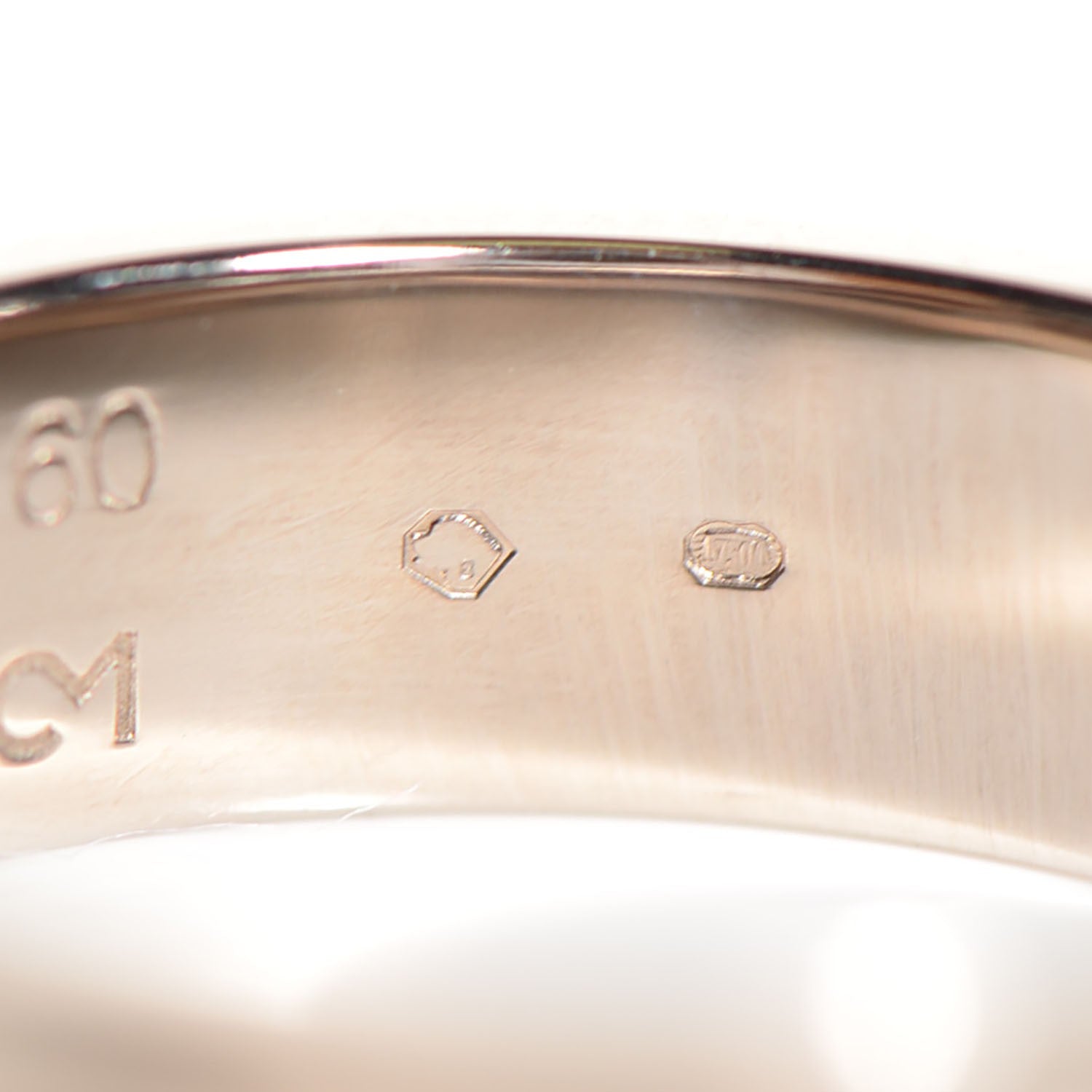 Cartier 18K White Gold 5.5mm LOVE Ring 60 9 4 of 6