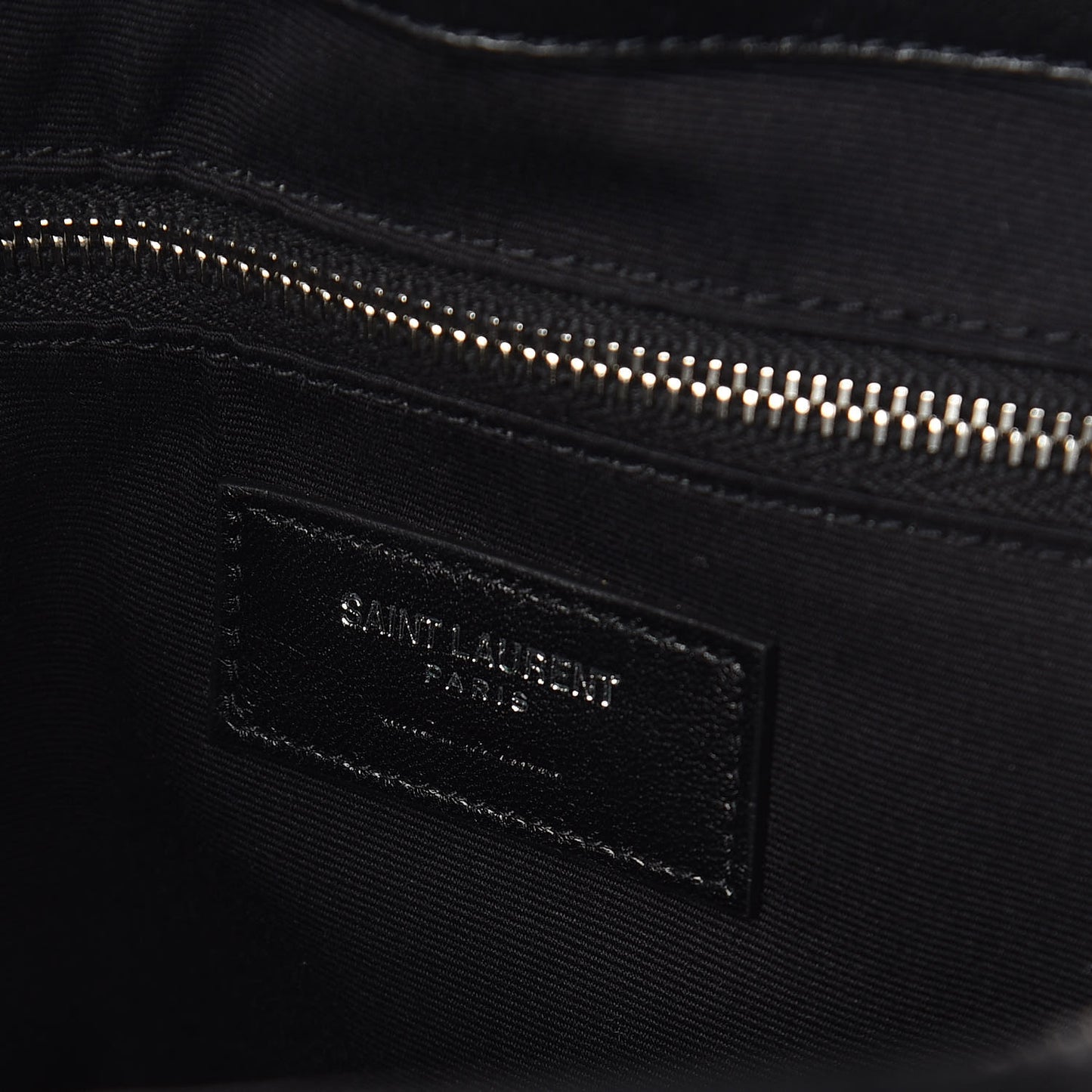 Calfskin Y Quilted Monogram Large Loulou Shopper Black