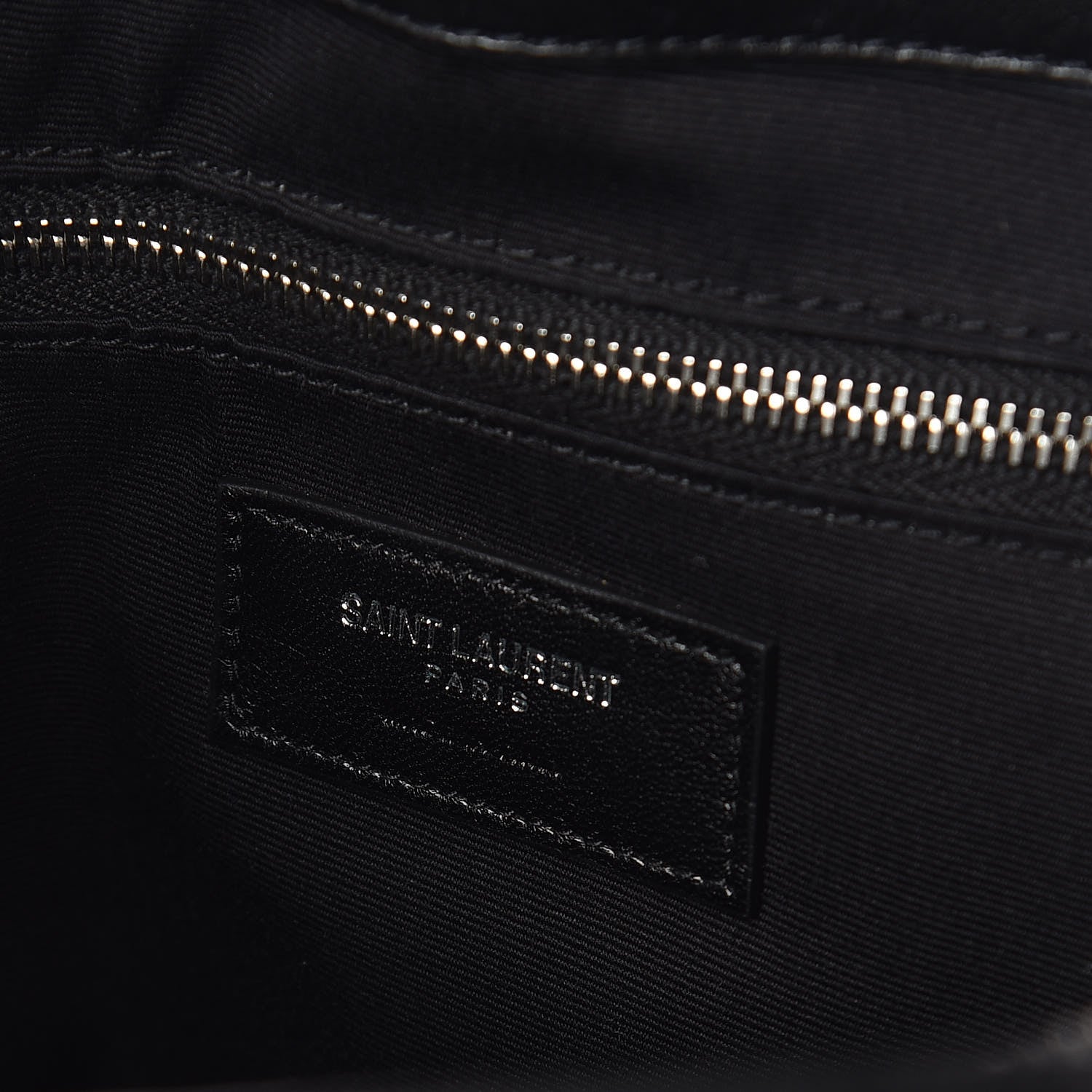 Saint Laurent Calfskin Y Quilted Monogram Large Loulou Shopper Black 7 of 10