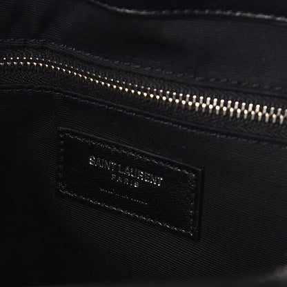 Saint Laurent Calfskin Y Quilted Monogram Large Loulou Shopper Black 7 of 10
