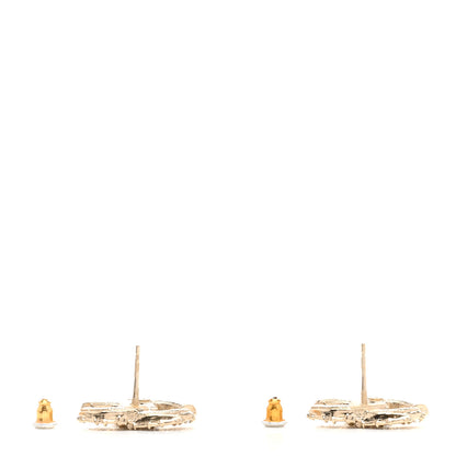 Chanel Pearl CC Camellia Express Stud Earrings Gold 3 of 5