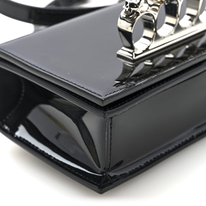 Alexander McQueen Patent Jeweled Satchel Black 8 of 10