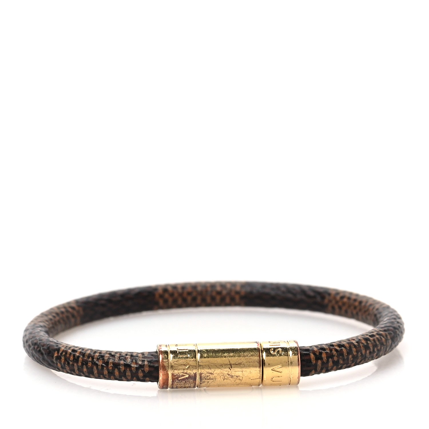 Louis Vuitton Damier Ebene Keep It Bracelet 17 1 of 4