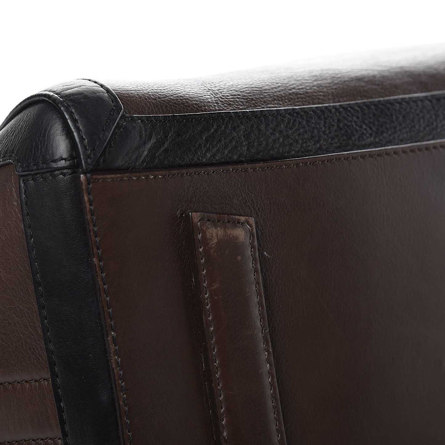 Calfskin Medium Bi-Color Antigona Brown Black
