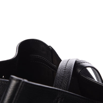 Celine Soft Grained Calfskin Medium Belt Cabas Phantom Black 12 of 12
