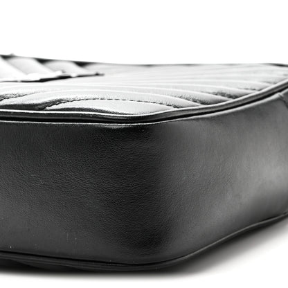 Saint Laurent Calfskin Matelasse Monogram Monochrome Lou Camera Bag Black 10 of 10