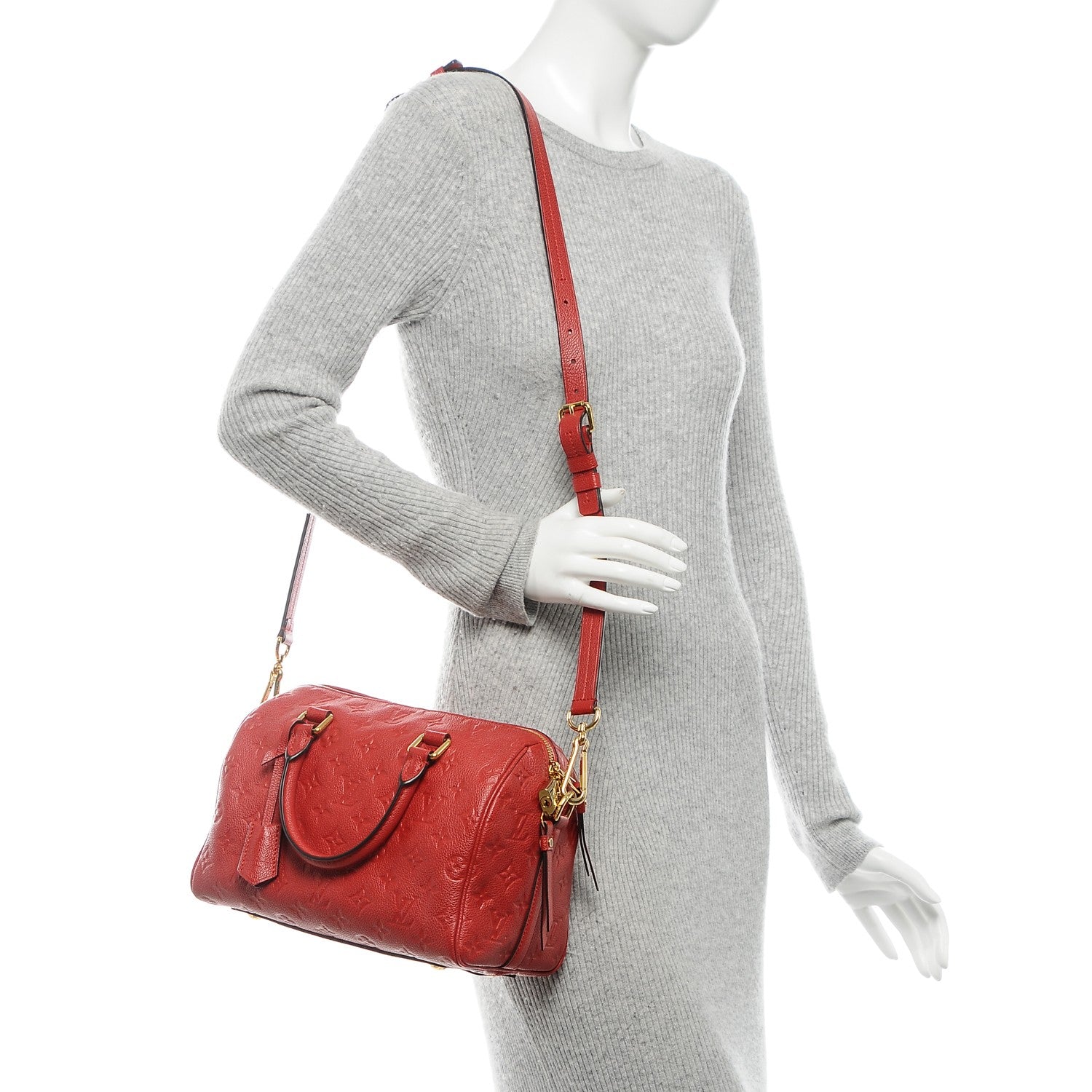 Louis Vuitton Empreinte Speedy Bandouliere 25 Cherry 2 of 7