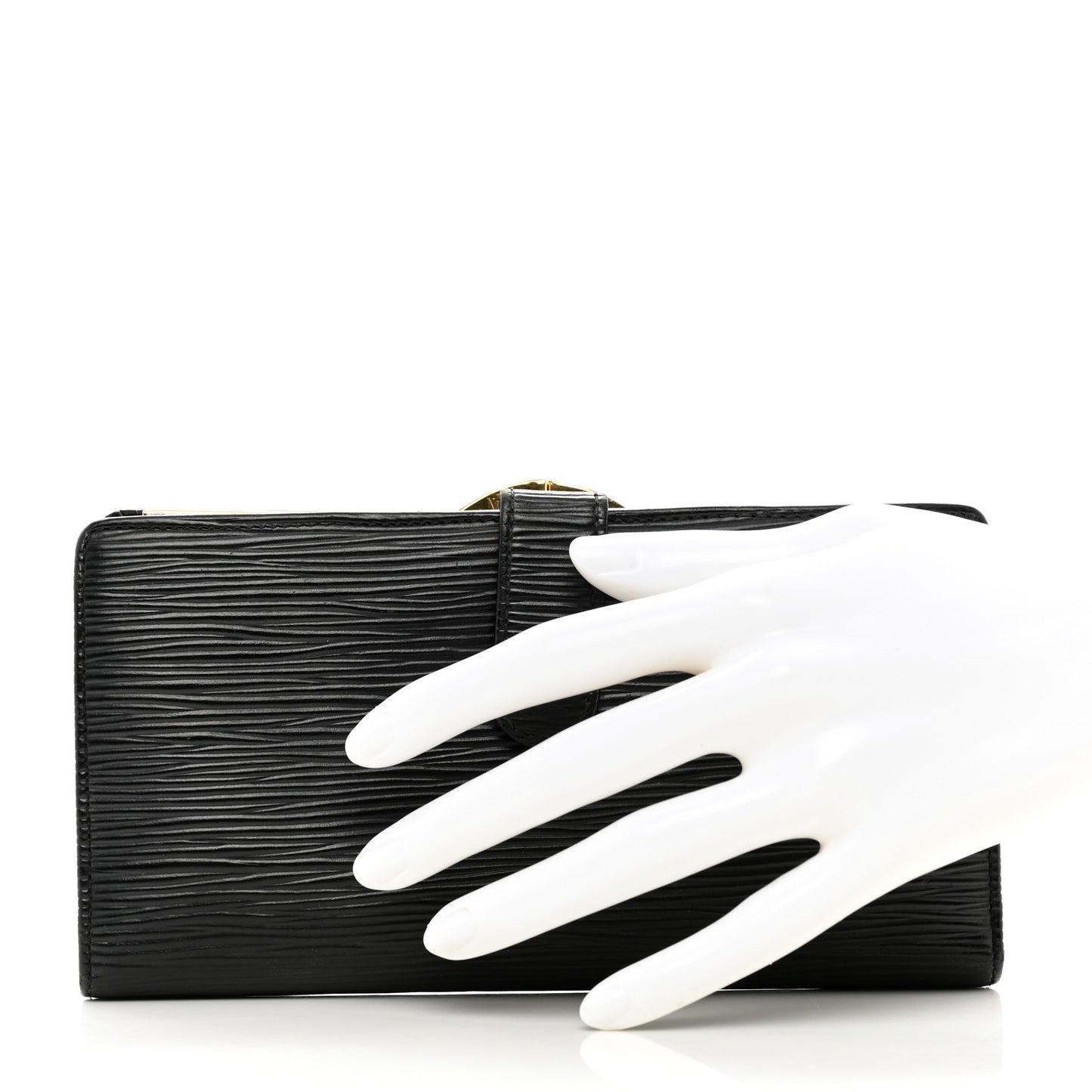 Epi Viennois Continental French Purse Wallet Black