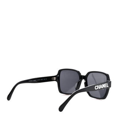 Chanel Acetate Square Sunglasses 5408-A Black 4 of 8