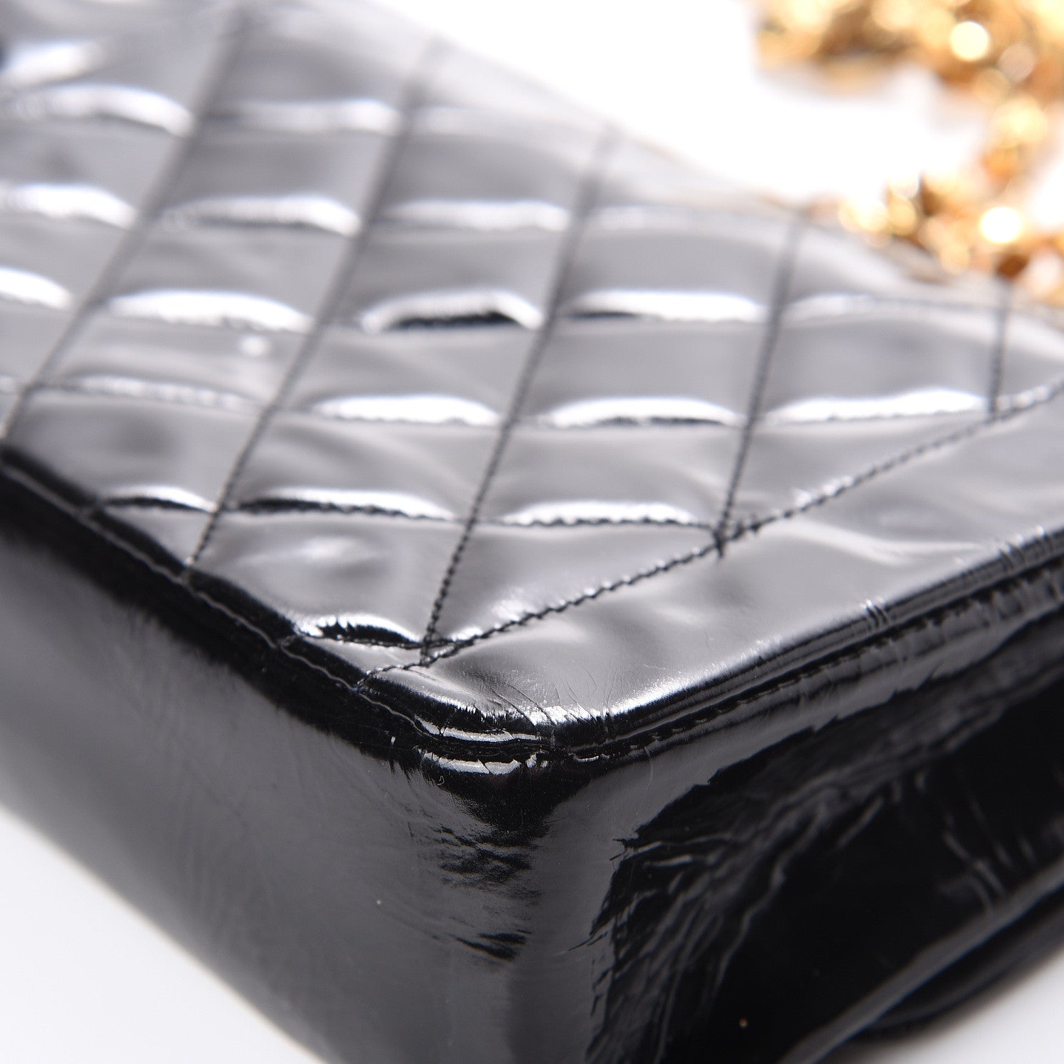 Chanel Patent Quilted Extra Mini Rectangular Flap Black 15 of 21