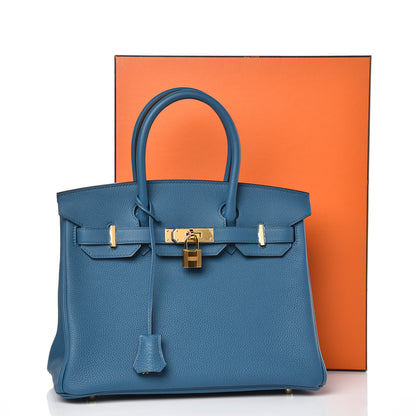 Hermes Togo Birkin 30 Cobalt 36 of 36