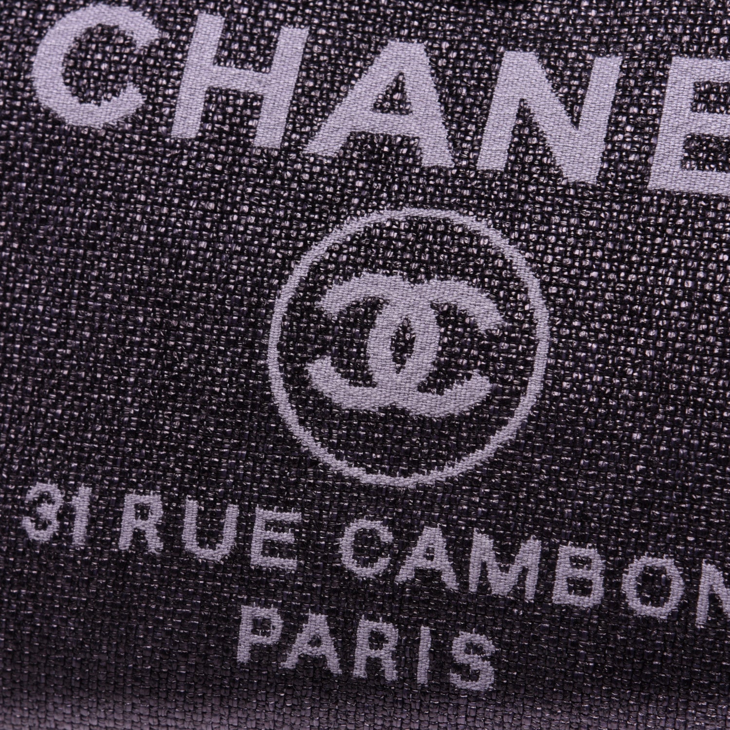 Chanel Woven Straw Raffia Medium Deauville Tote Navy 12 of 14