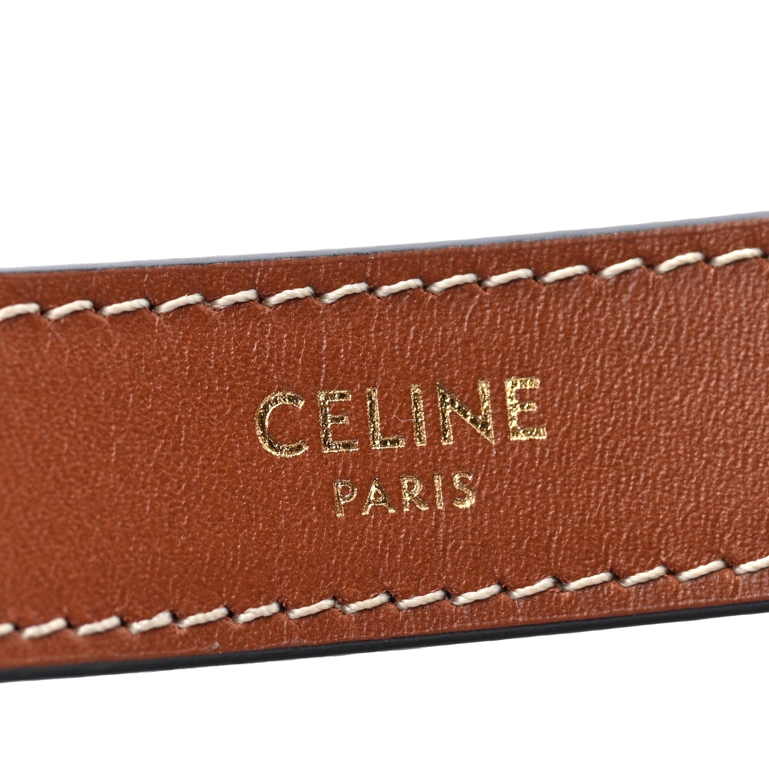 Celine Triomphe Canvas Calfskin Ava Shoulder Bag Tan 6 of 10