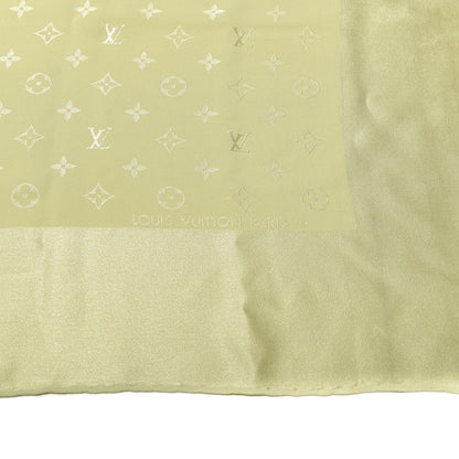 Louis Vuitton Silk Monogram Monaco Square Scarf Green 2 of 3