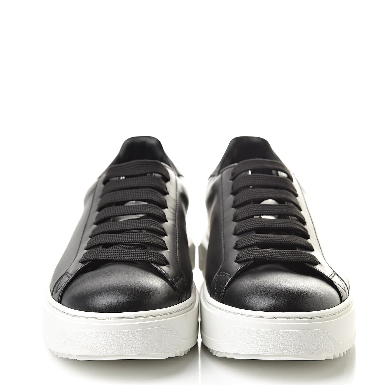 Louis Vuitton Calfskin Time Out Sneakers 41 Black 2 of 9
