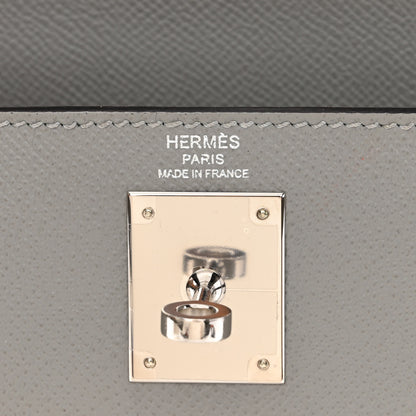 Hermes Epsom Kelly Sellier 28 Gris Mouette 6 of 11