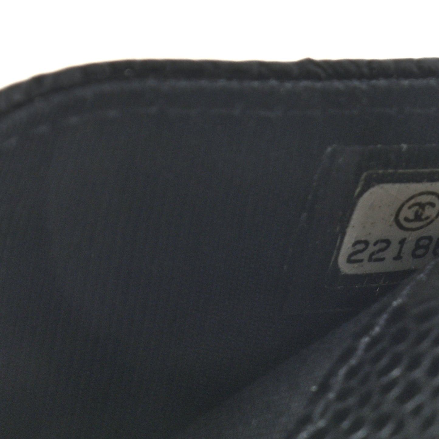 Caviar Quilted Flap Card Holder Black