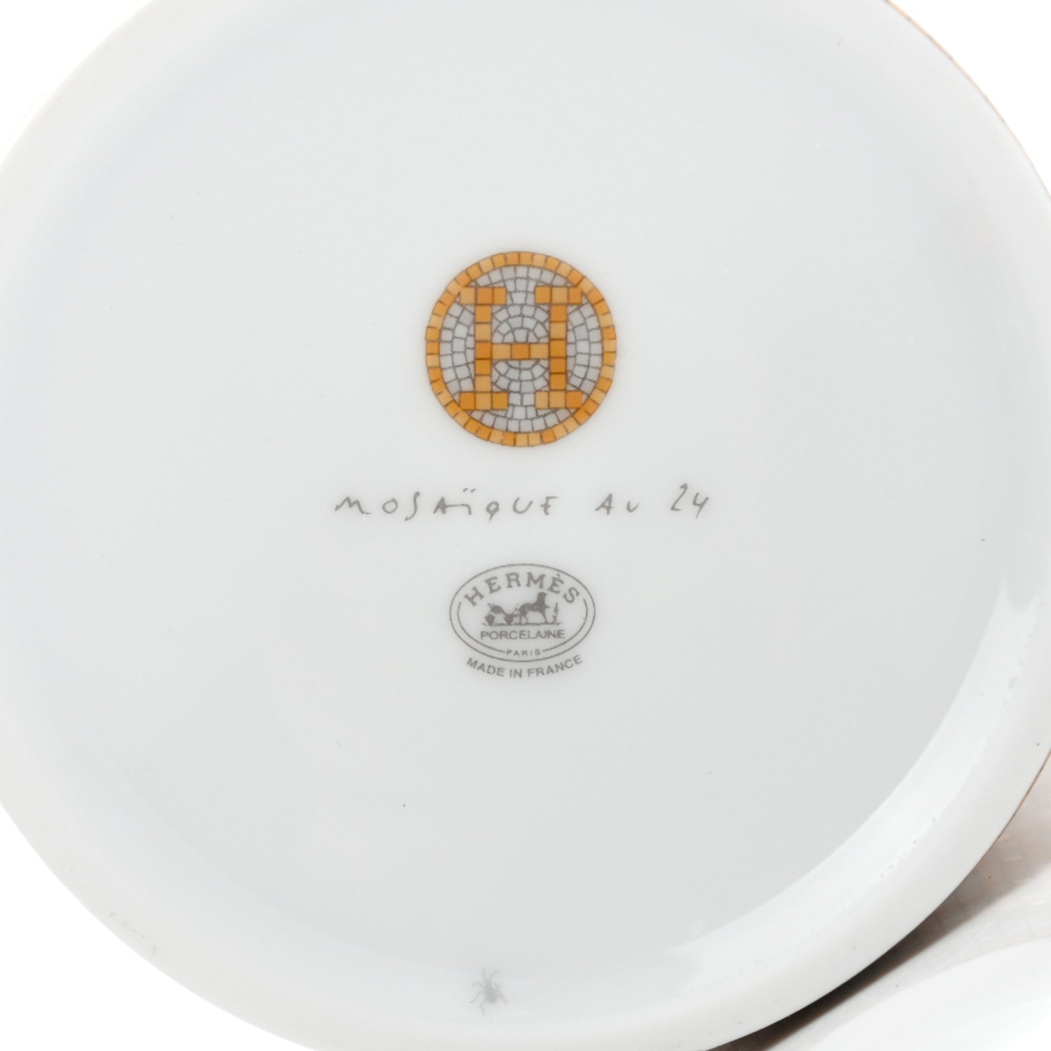 Hermes Porcelain Mosaique au 24 Mug Gold 6 of 8