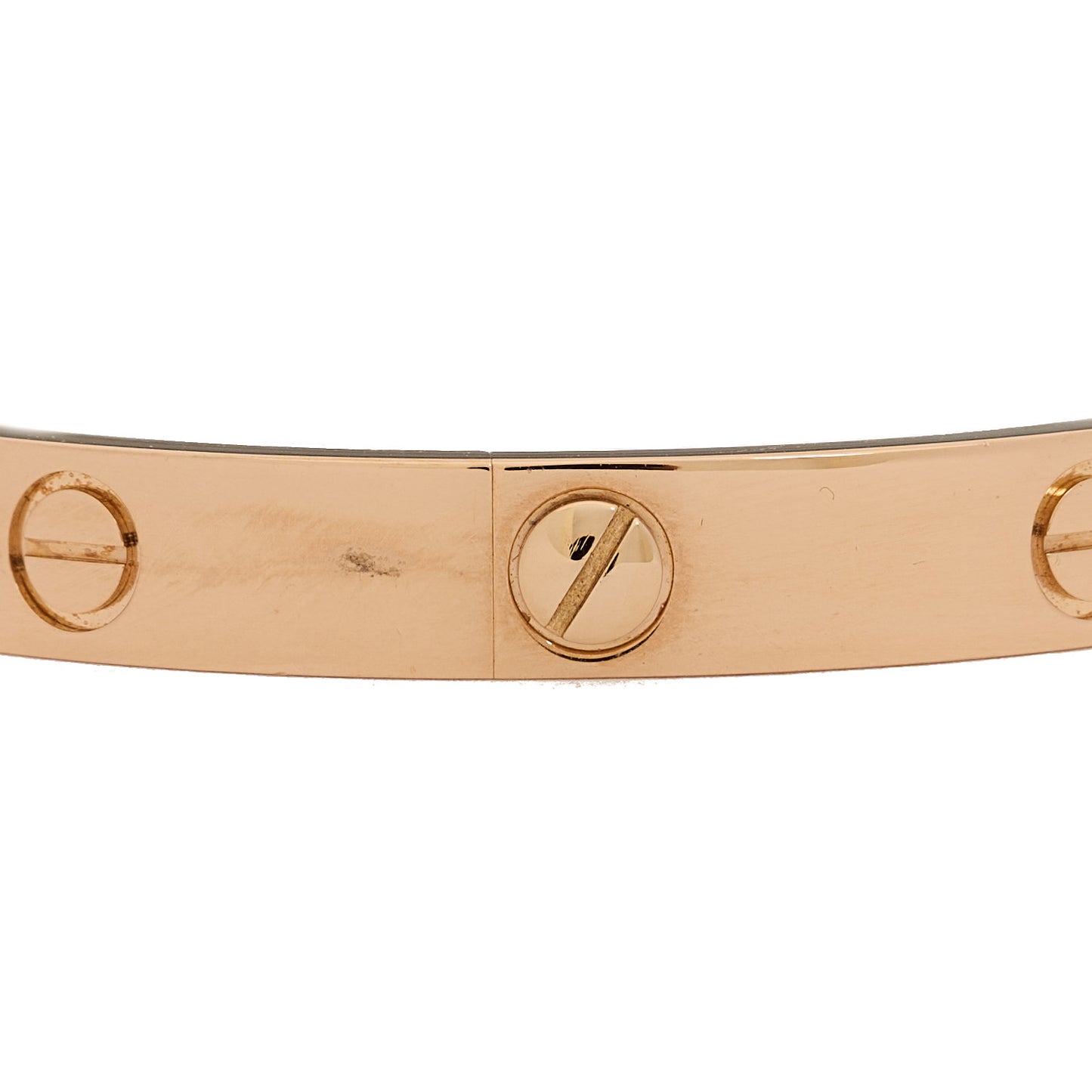 18K Pink Gold 4 Diamond LOVE Bracelet 17