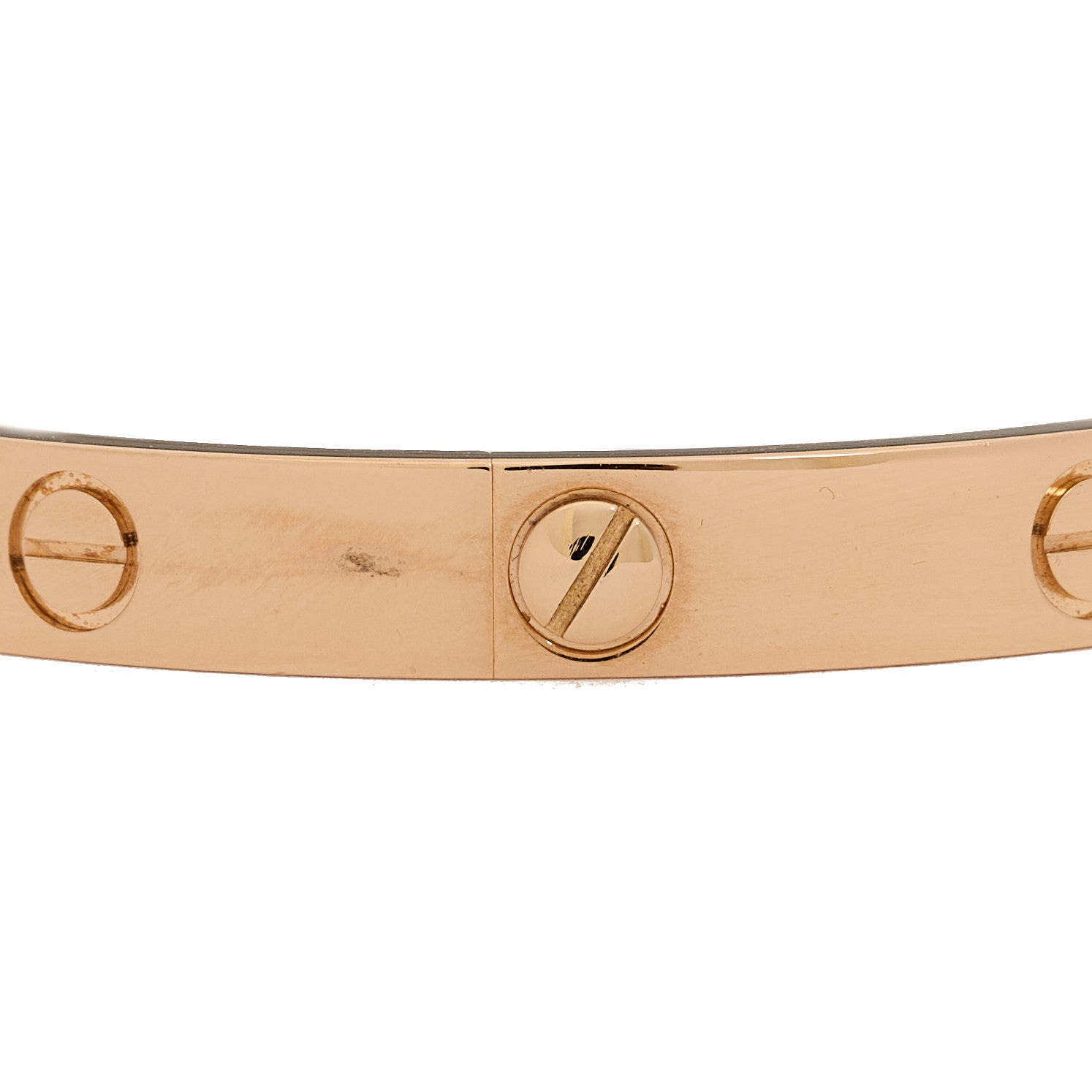 Cartier 18K Pink Gold 4 Diamond LOVE Bracelet 17 6 of 8