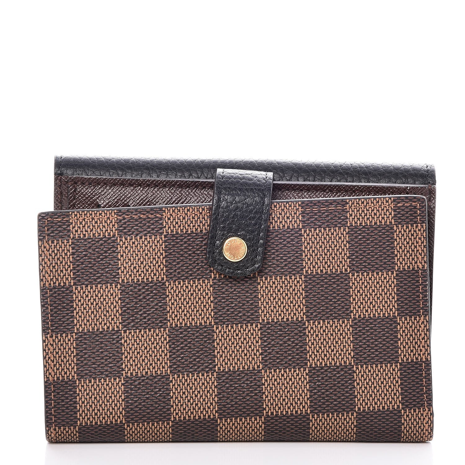 Louis Vuitton Damier Ebene Normandy Compact Wallet Black 8 of 8