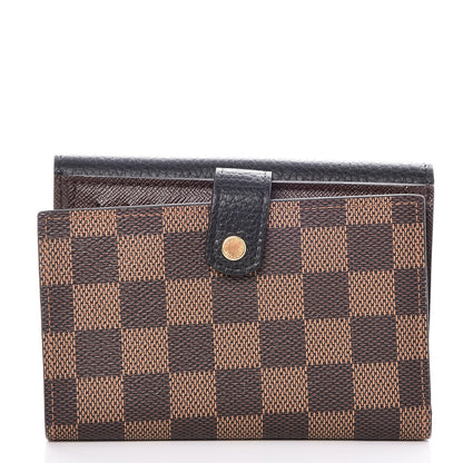 Louis Vuitton Damier Ebene Normandy Compact Wallet Black 8 of 8