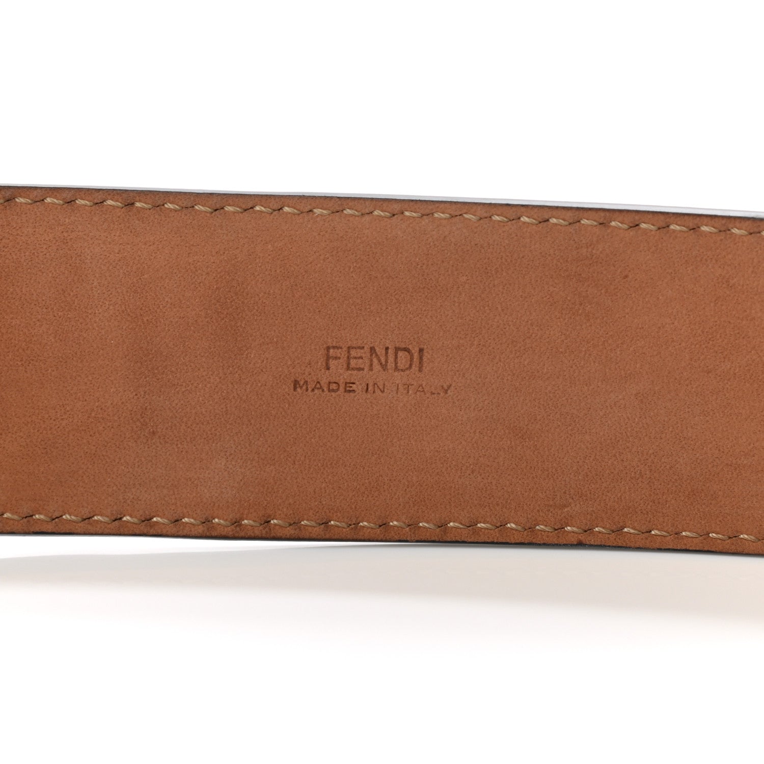 Fendi Vitello F is Fendi Bi-Color FF 1974 Embossed Belt 90 36 Maya Black 3 of 6