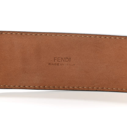 Fendi Vitello F is Fendi Bi-Color FF 1974 Embossed Belt 90 36 Maya Black 3 of 6