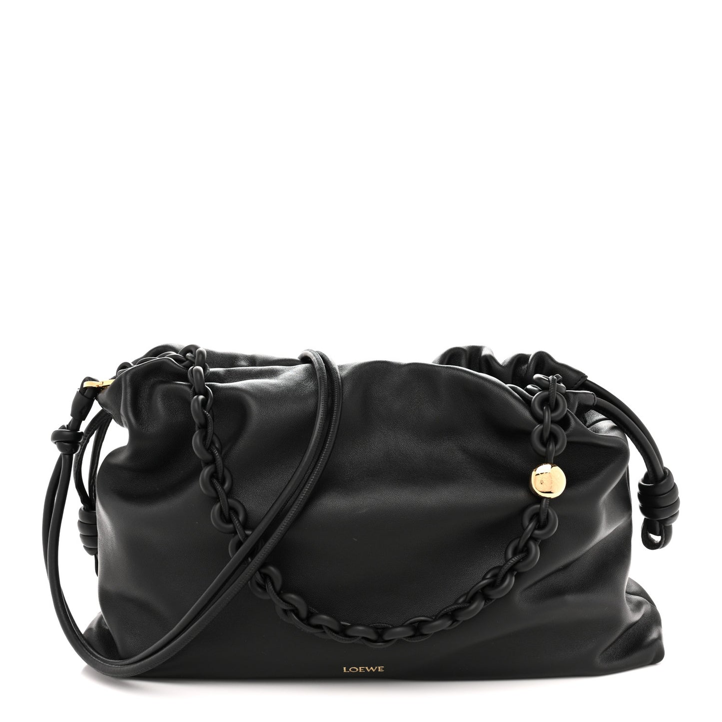 Mellow Nappa Large Donut Chain Flamenco Black