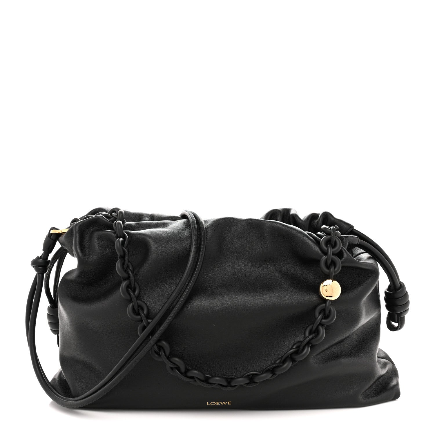 Loewe Mellow Nappa Large Donut Chain Flamenco Black 1 of 10